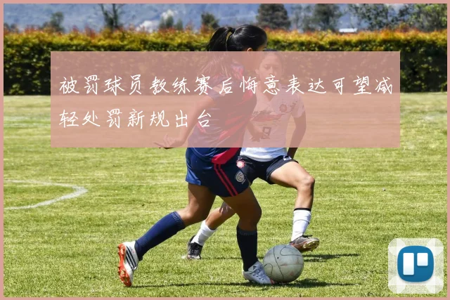被罚球员教练赛后悔意表达可望减轻处罚新规出台